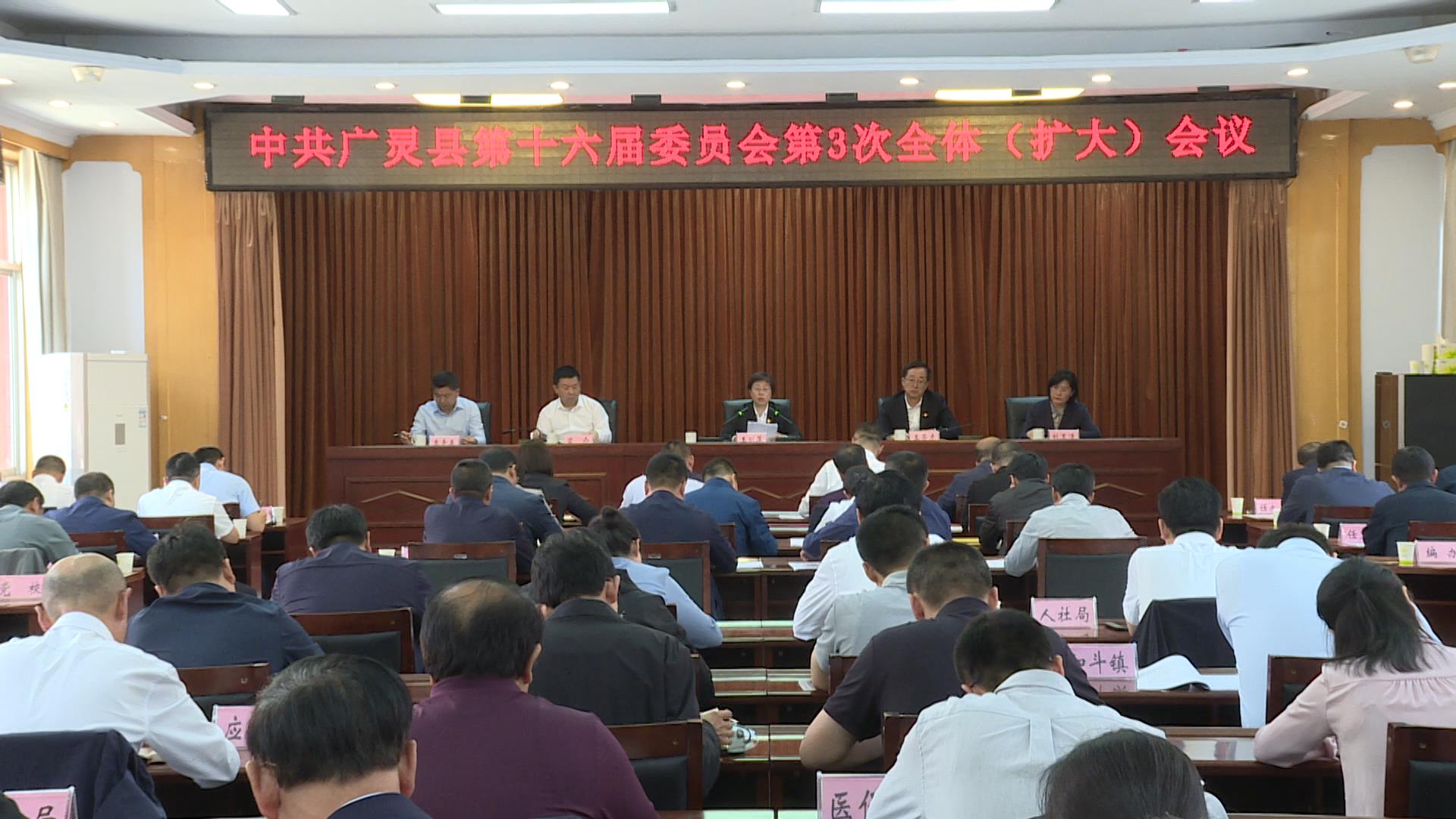 中共广灵县第十六届委员会第三次全体(扩大)会议召开 学习贯彻市