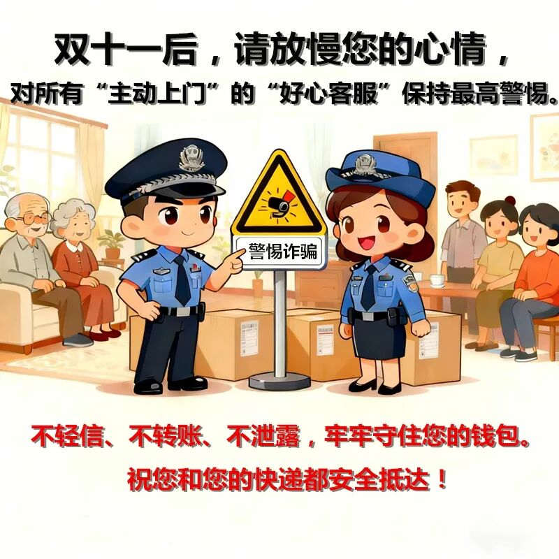 【全民反诈在行动】收快递、退订单时警惕！双十一后的网络安全陷阱